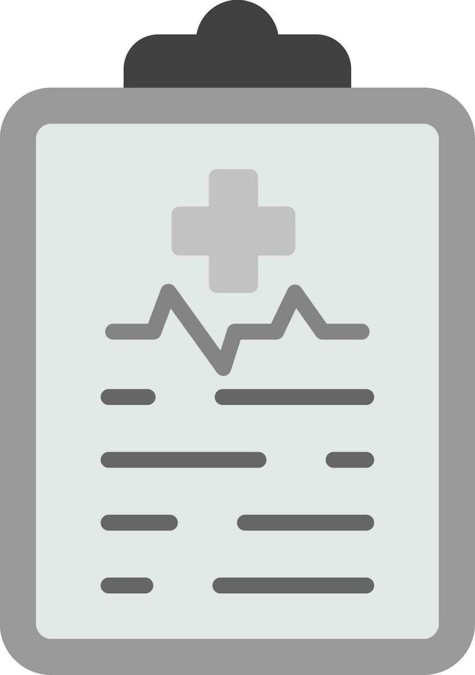 icono de vector de informe médico