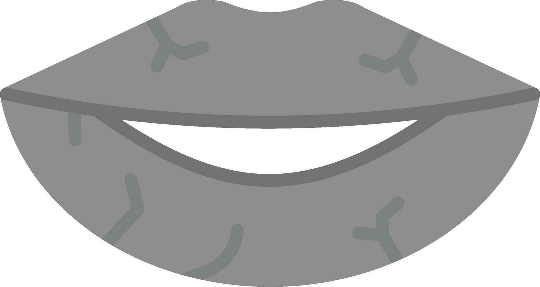 seco labios vector icono