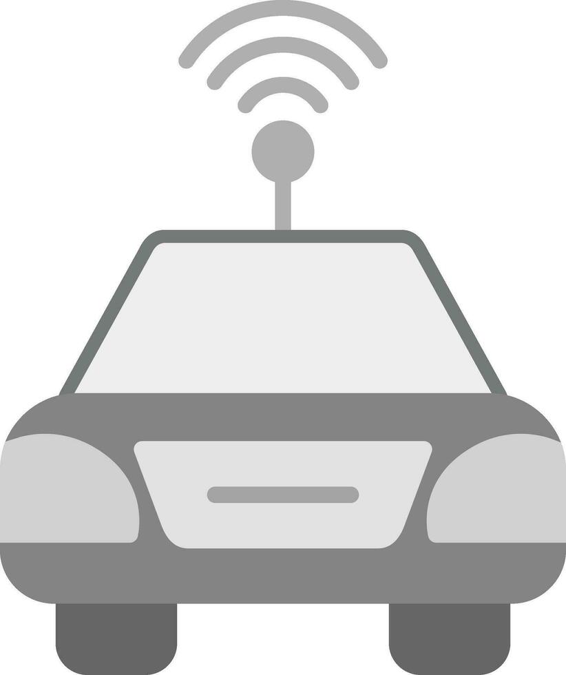 Autonomous Car Vector Icon