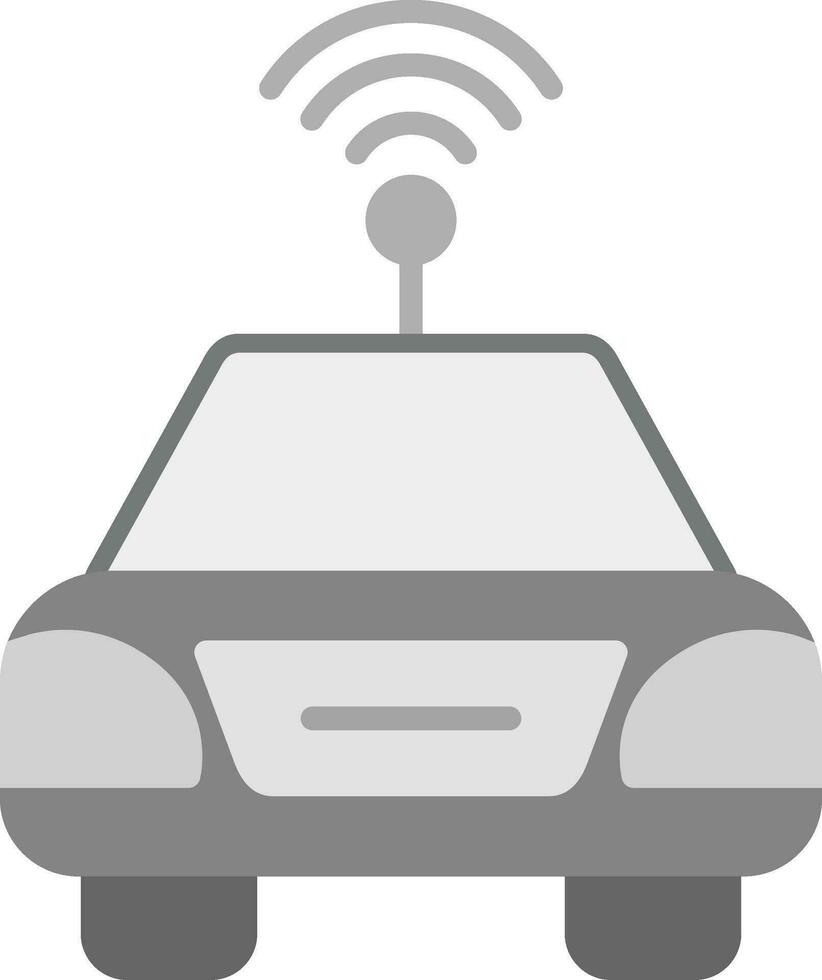 Autonomous Car Vector Icon