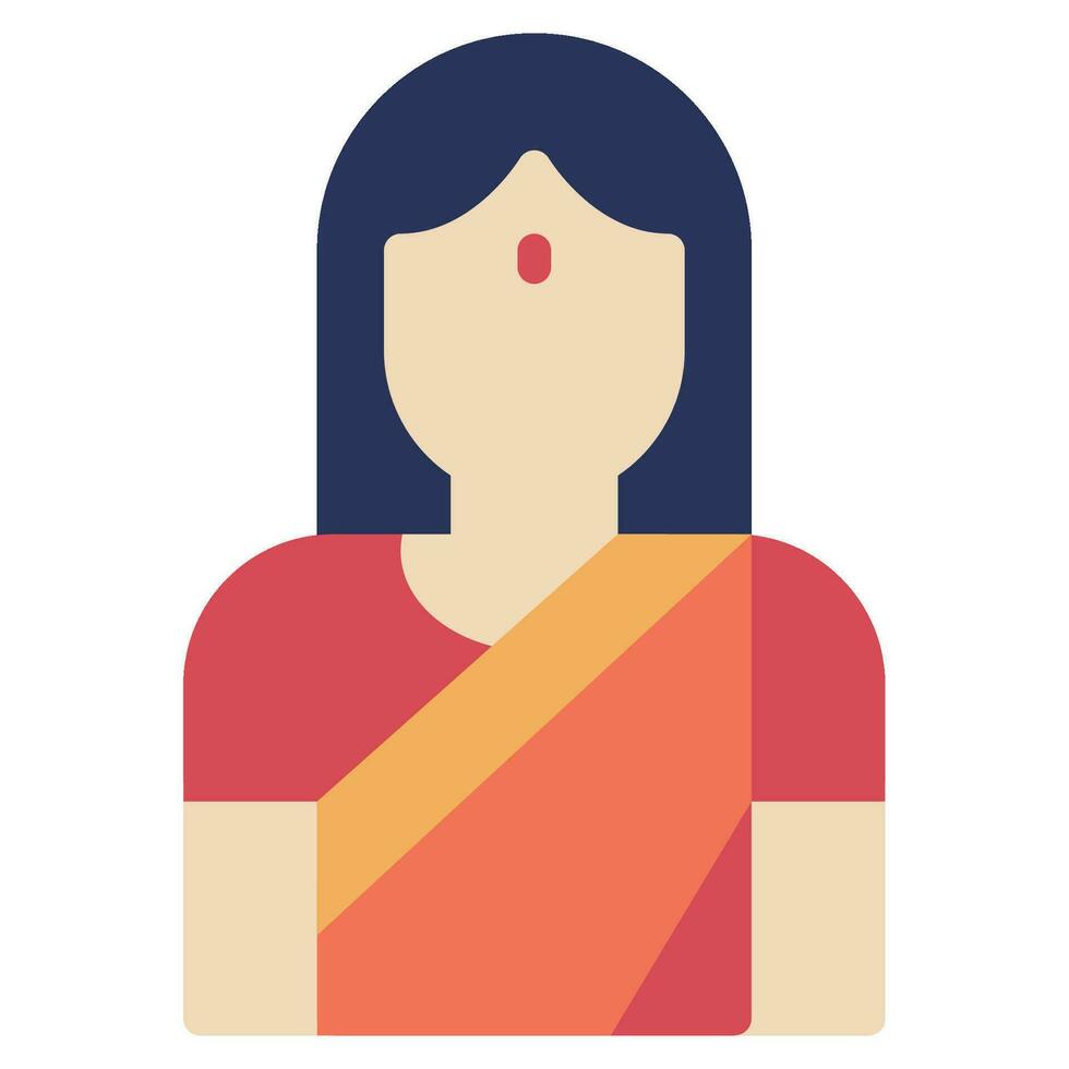 Sari Icon Illustration for web, app, infographic, etc vector