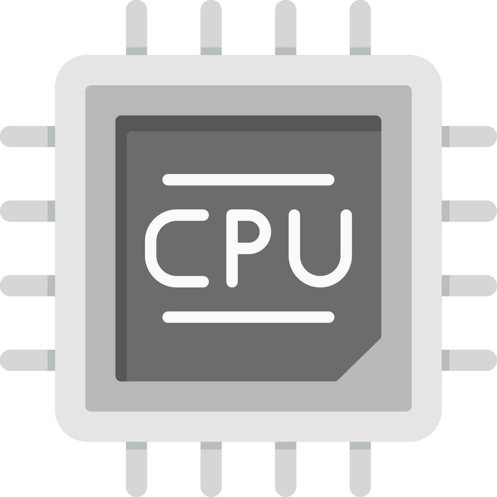 icono de vector de cpu