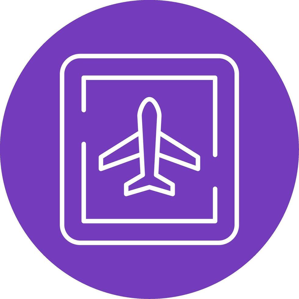 Airport Sign Vector Icon