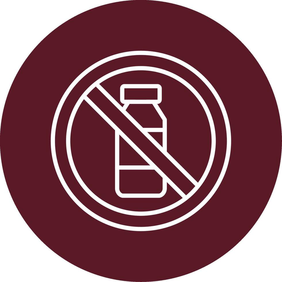 No Bottle Vector Icon