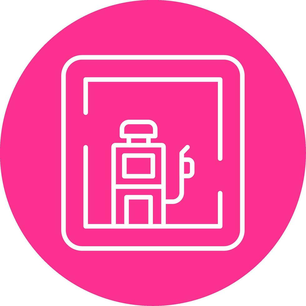 Gas Station Sign Vector Icon