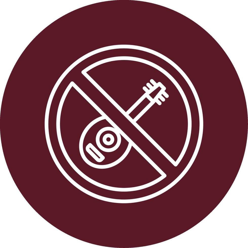 No Lute Vector Icon