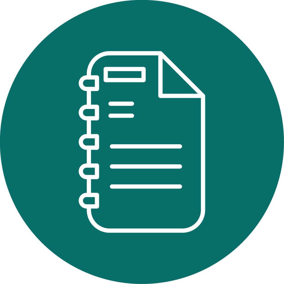Note Page Vector Icon