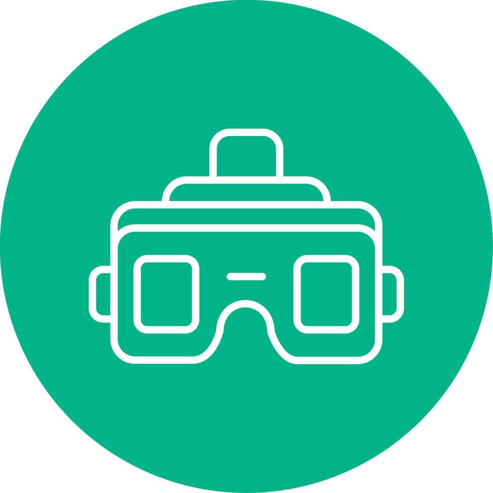 icono de vector de gafas vr