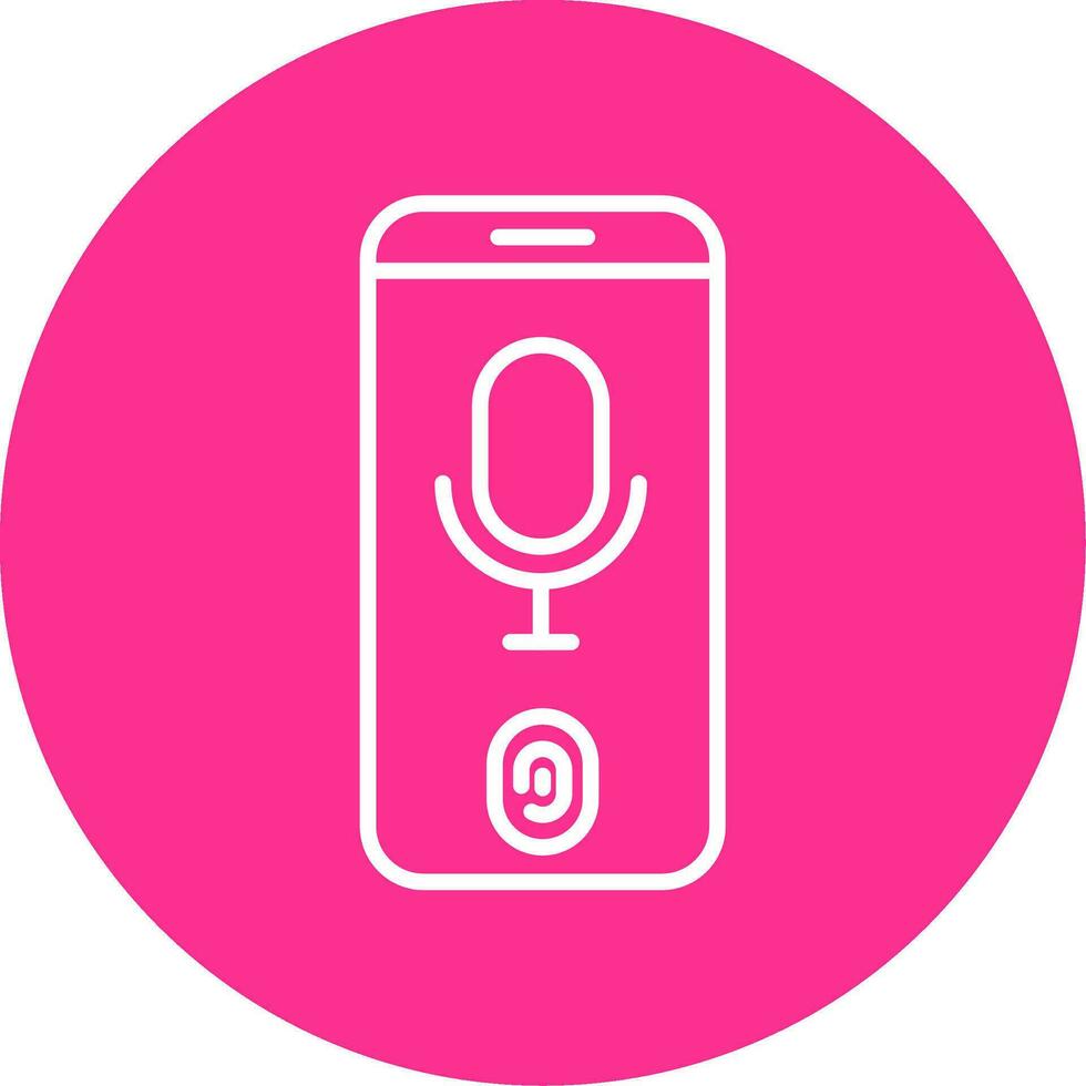 Voice Recognition Vector Icon
