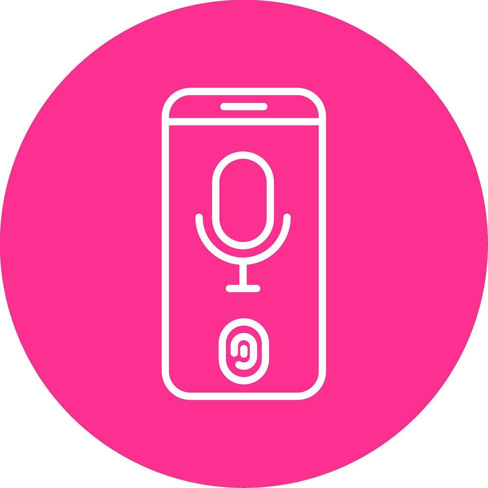 Voice Recognition Vector Icon