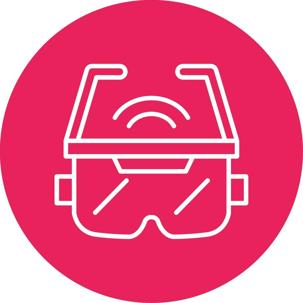 icono de vector de gafas ar