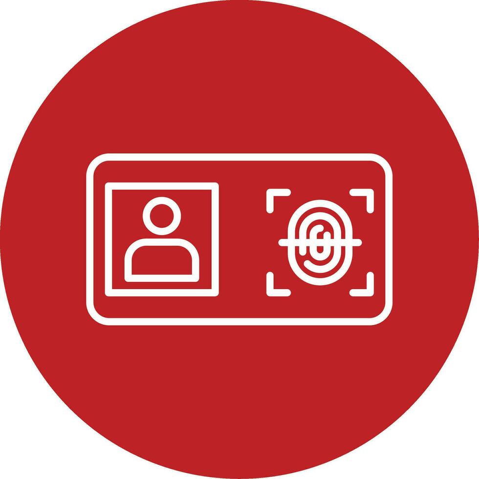 Biometric Identification Vector Icon