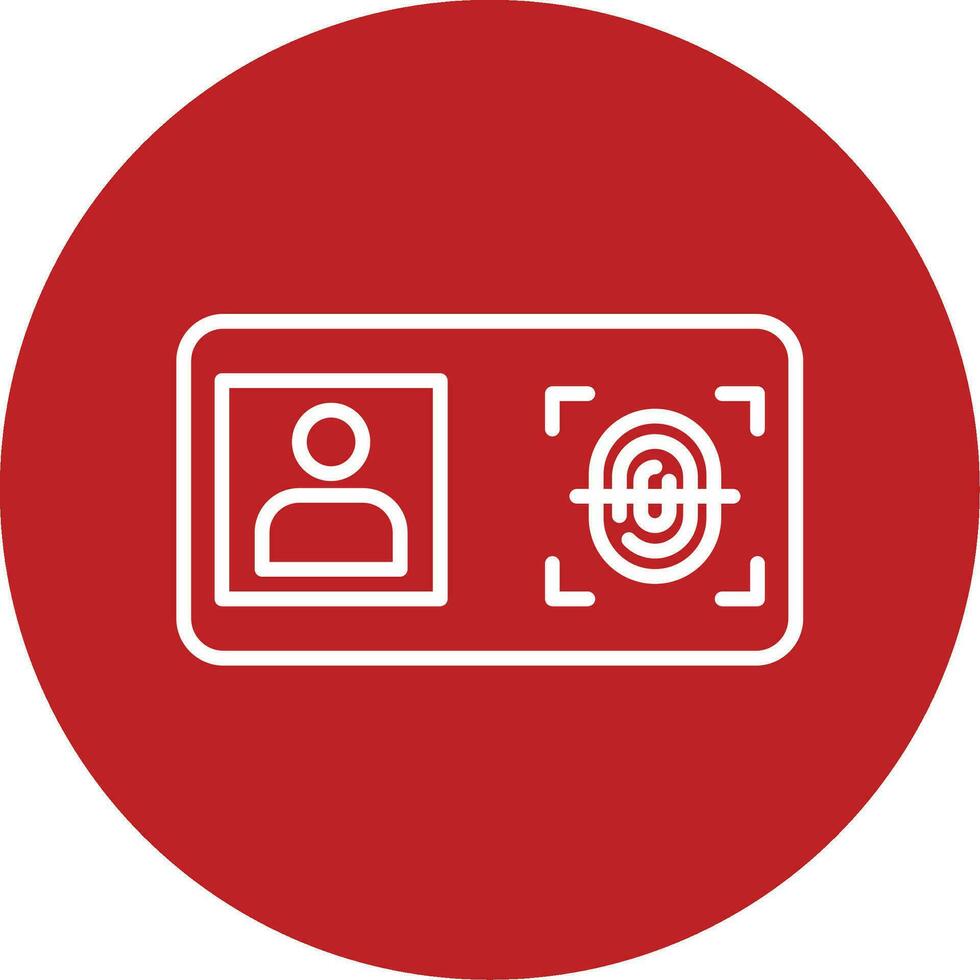 Biometric Identification Vector Icon