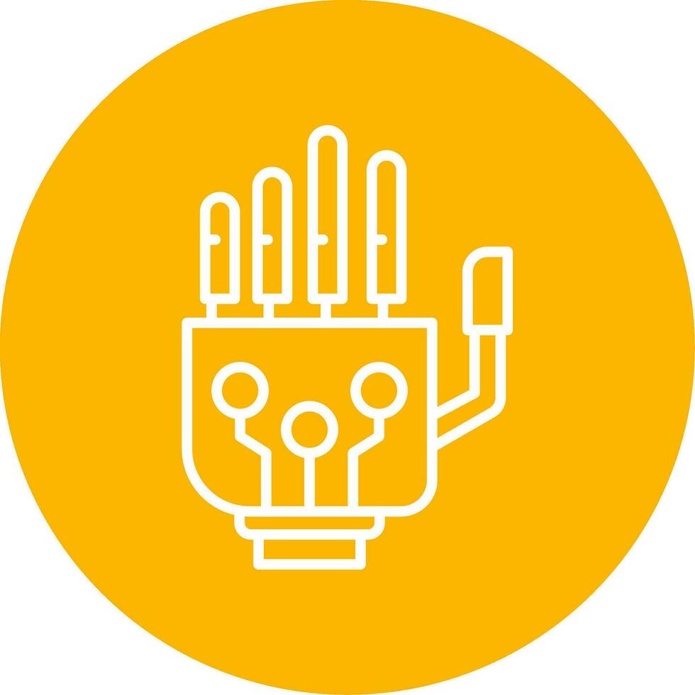 Robotic Hand Vector Icon