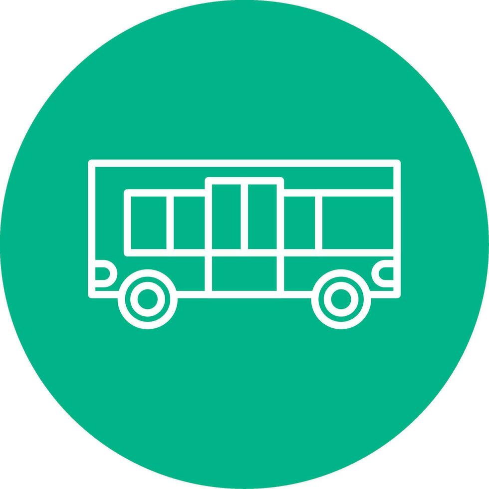 icono de vector de bus