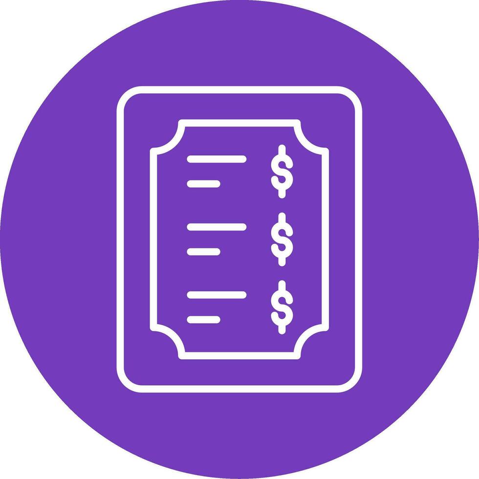 Price List Vector Icon