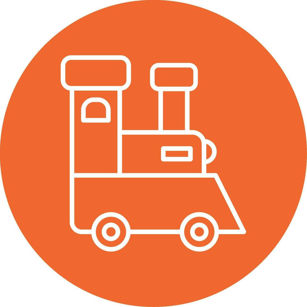 Toy Train Vector Icon