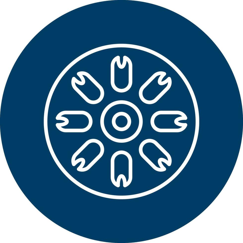 Centric Diatom Vector Icon