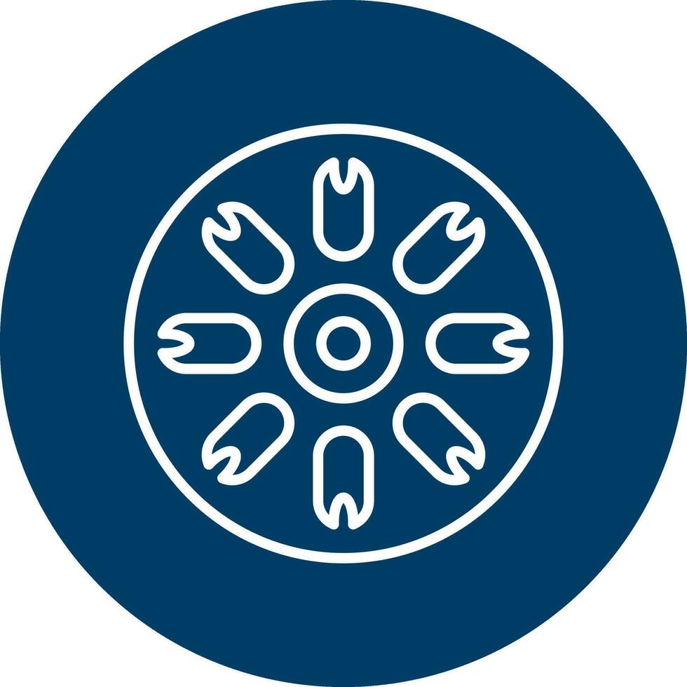 Centric Diatom Vector Icon