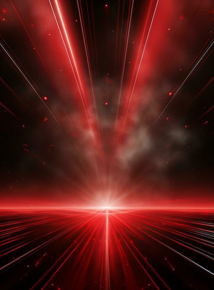 Ai Generative Backdrop Red Spotlights For Flyers, Banner and Backgrounds realistic image ultra hd high design photo