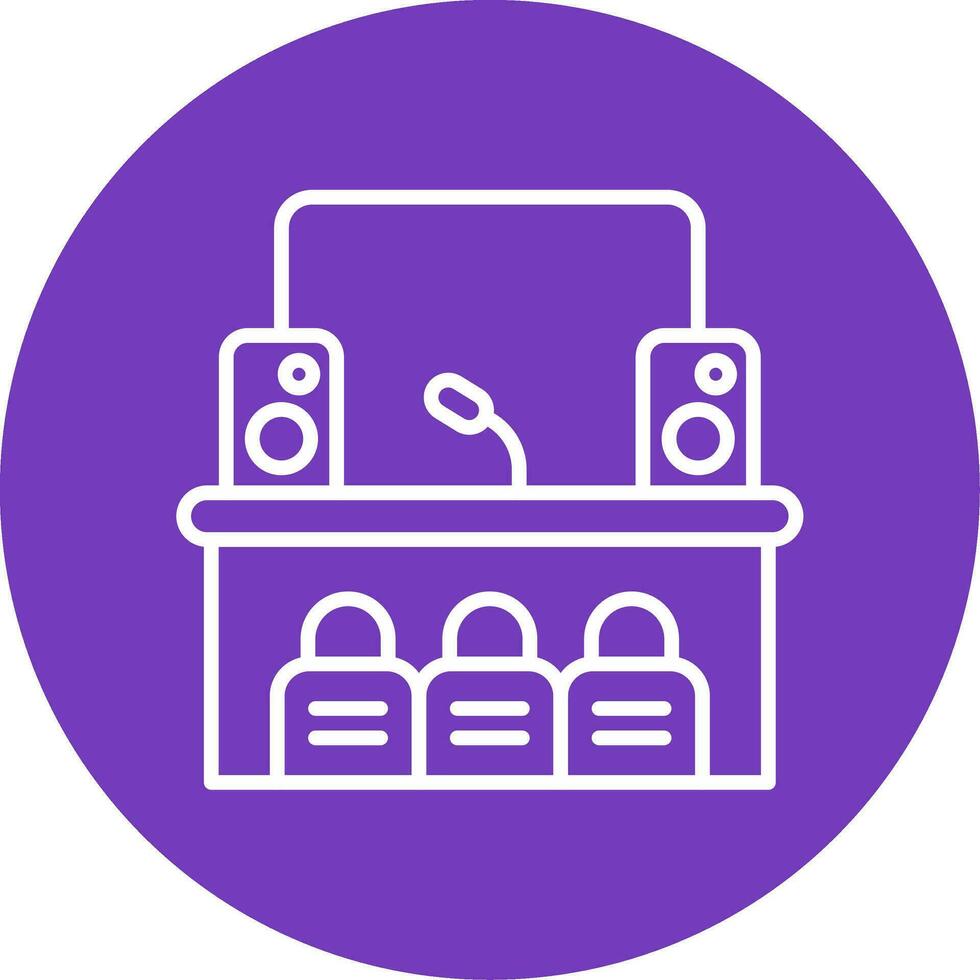 Stage Vector Icon