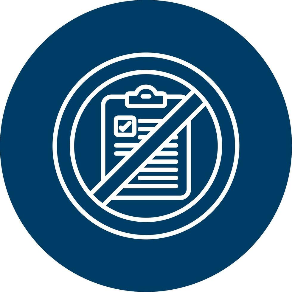 Not Qualified Vector Icon