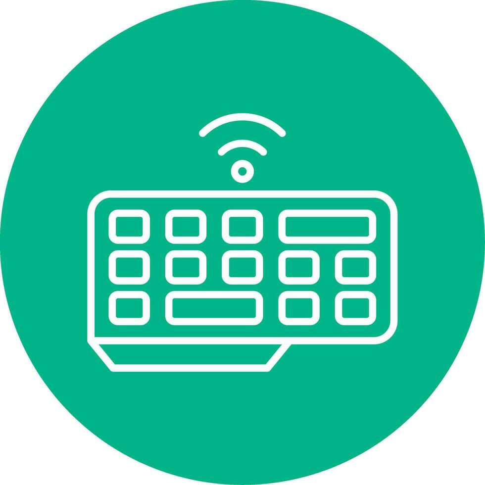 Wireless Keyboard Vector Icon