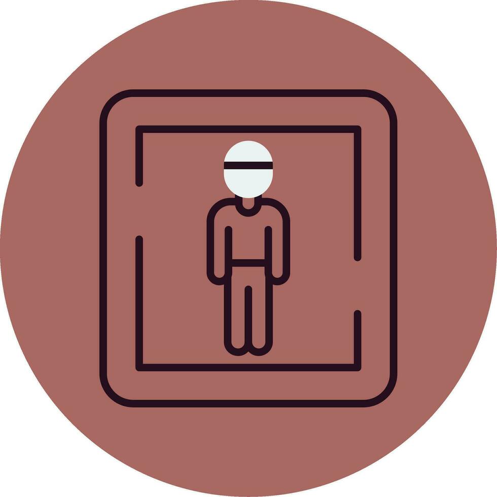 Male Toilet Sign Vector Icon