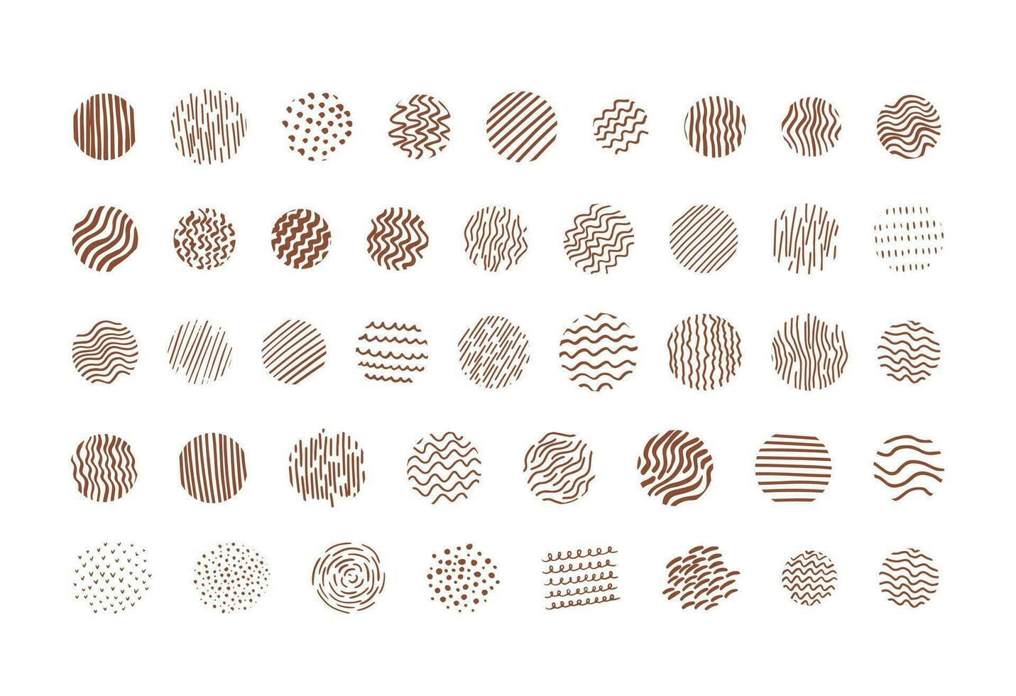 Organic vector abstract textures, waves, dots, lines, forms.