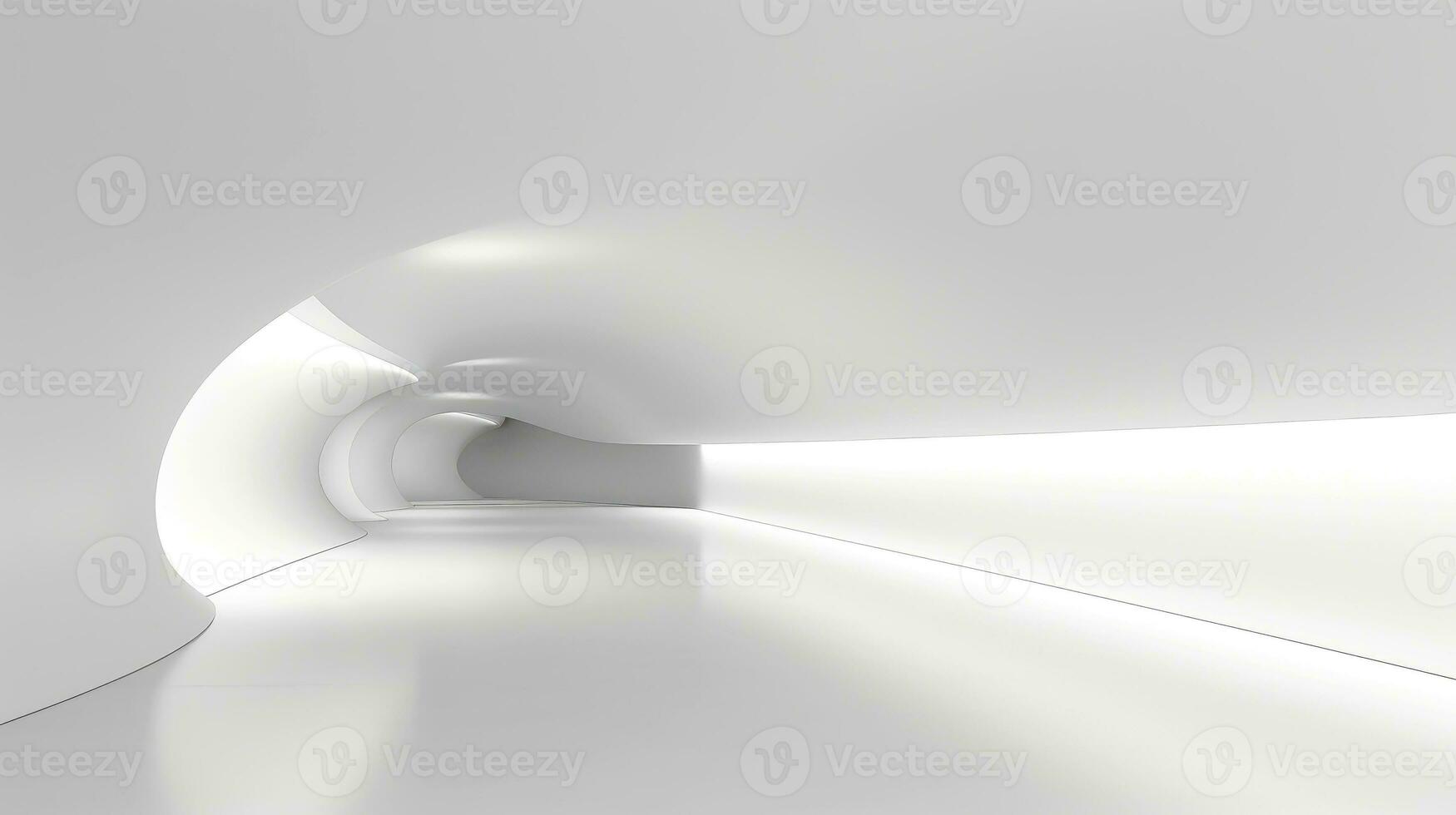 Abstract white architecture background, white geometric wallpaper, Generative AI illustration photo