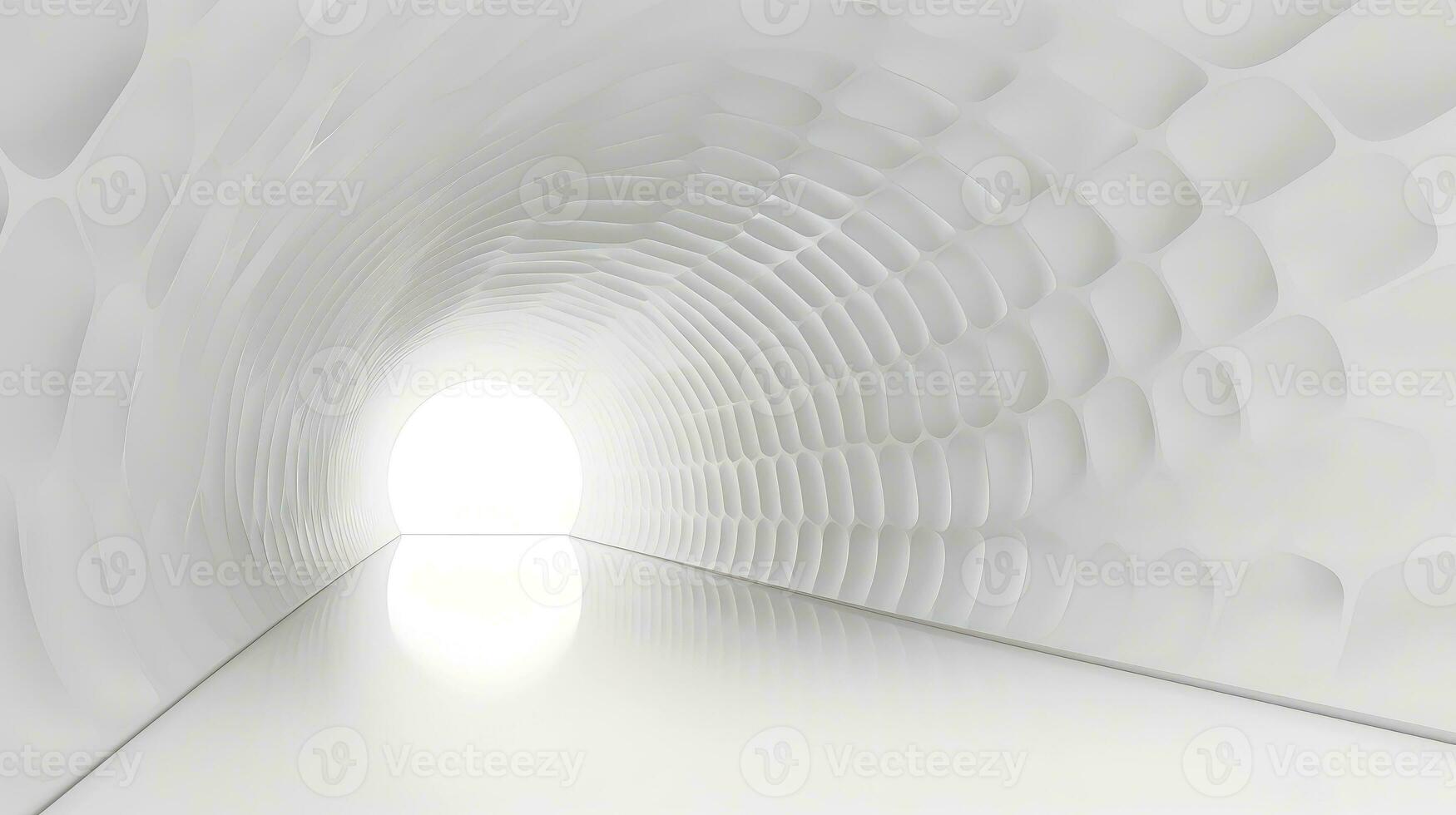 Abstract white architecture background, white geometric wallpaper, Generative AI illustration photo