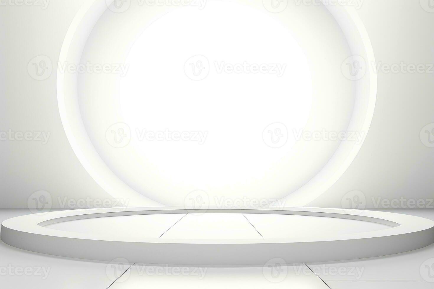 Abstract futuristic architecture background, Minimal technology white backdrop, Generative AI illustration photo