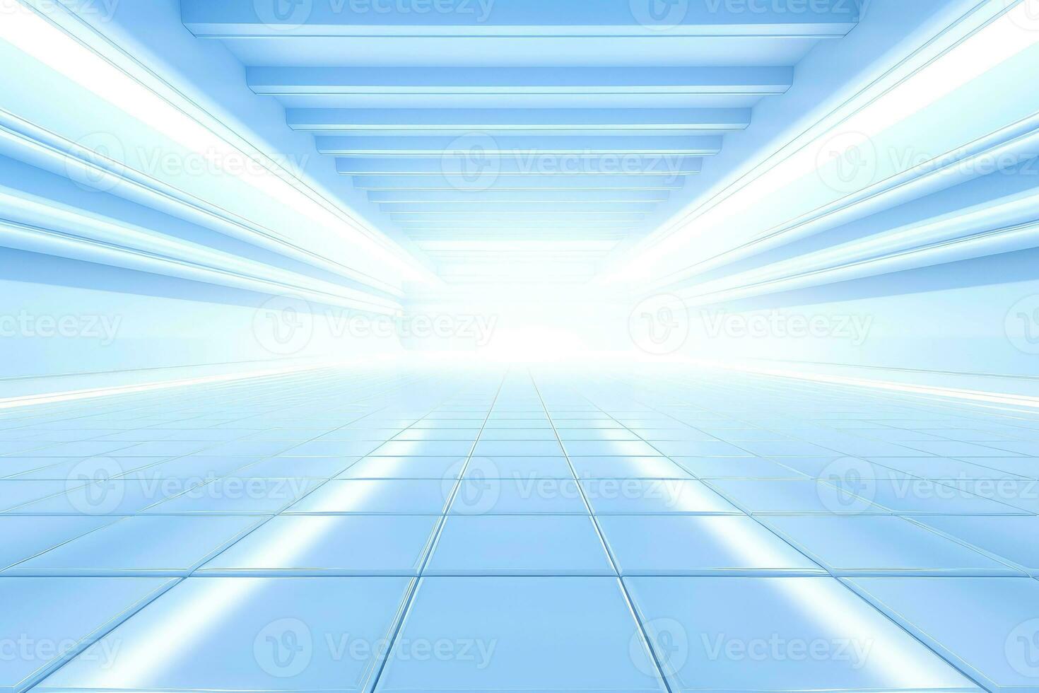 Abstract futuristic architecture background, Minimal technology white backdrop, Generative AI illustration photo