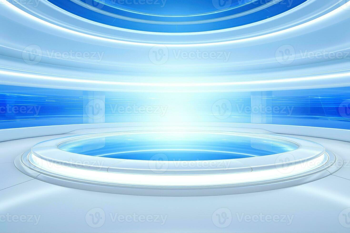 Abstract futuristic architecture background, Minimal technology white backdrop, Generative AI illustration photo