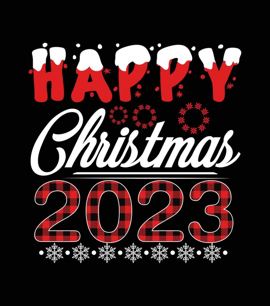 Happy Christmas 2023, Christmas t shirt, banner design vecto vector