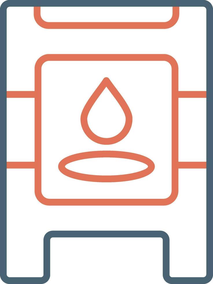 Wet Floor Vector Icon