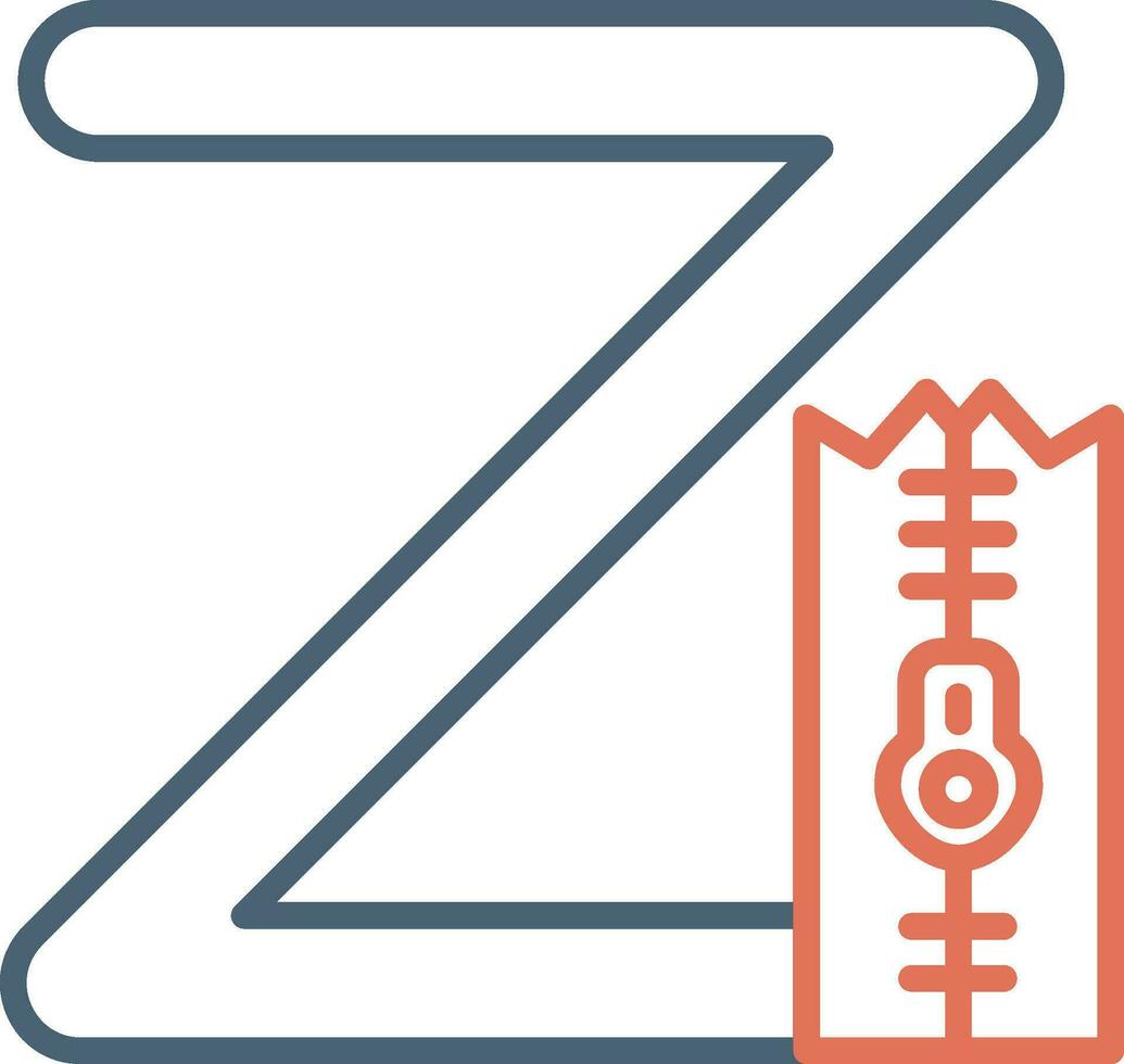 Small Z Vector Icon