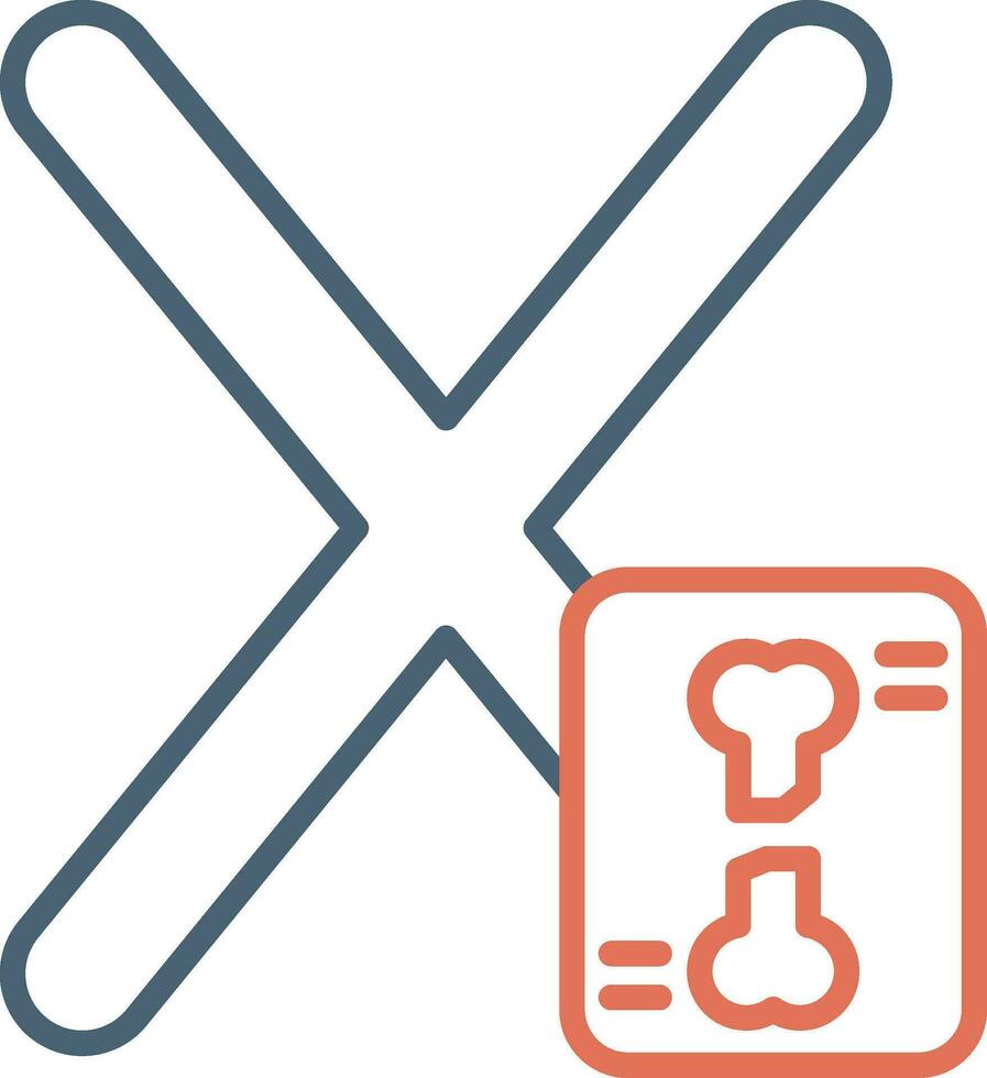 Capital X Vector Icon