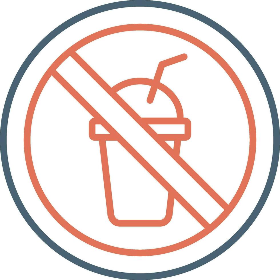 No Beverage Vector Icon
