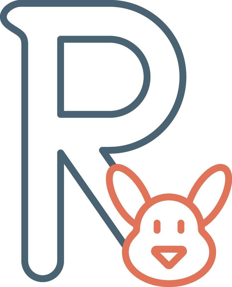 Capital R Vector Icon