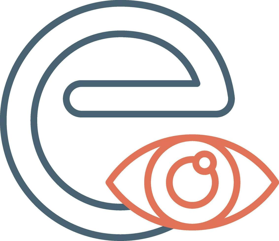 Small E Vector Icon