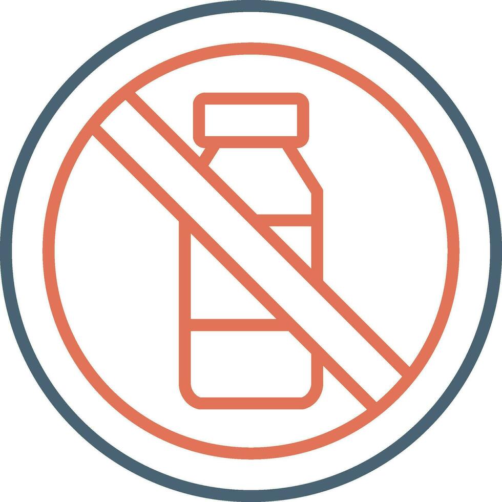 No Bottle Vector Icon