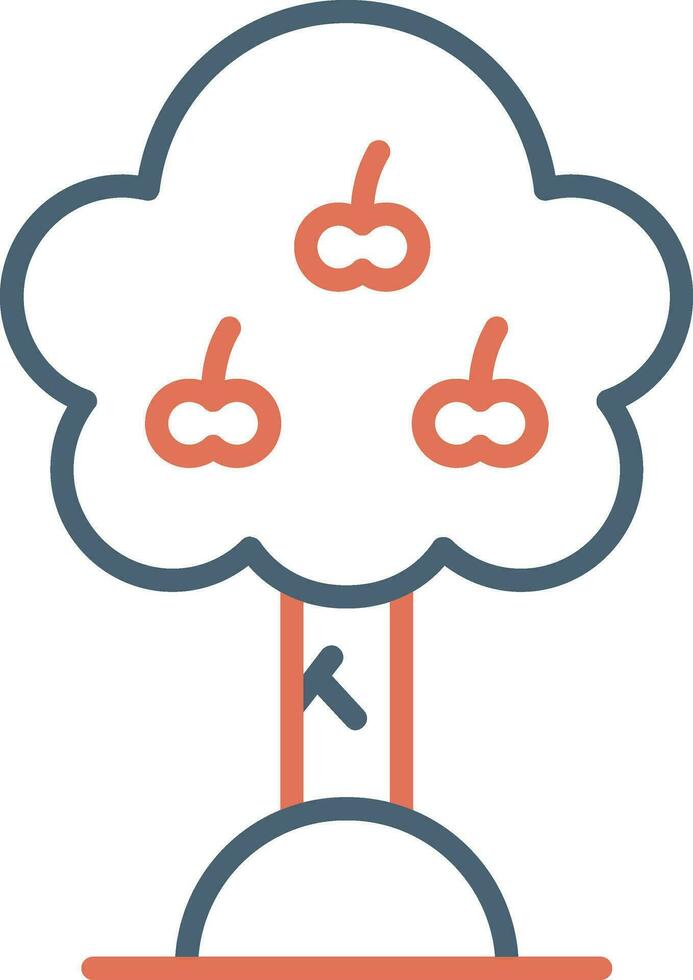 Apple Tree Vector Icon