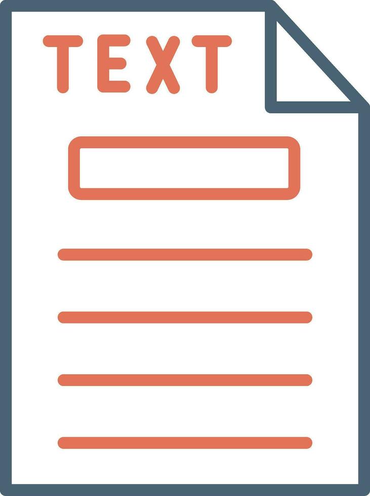Text Vector Icon