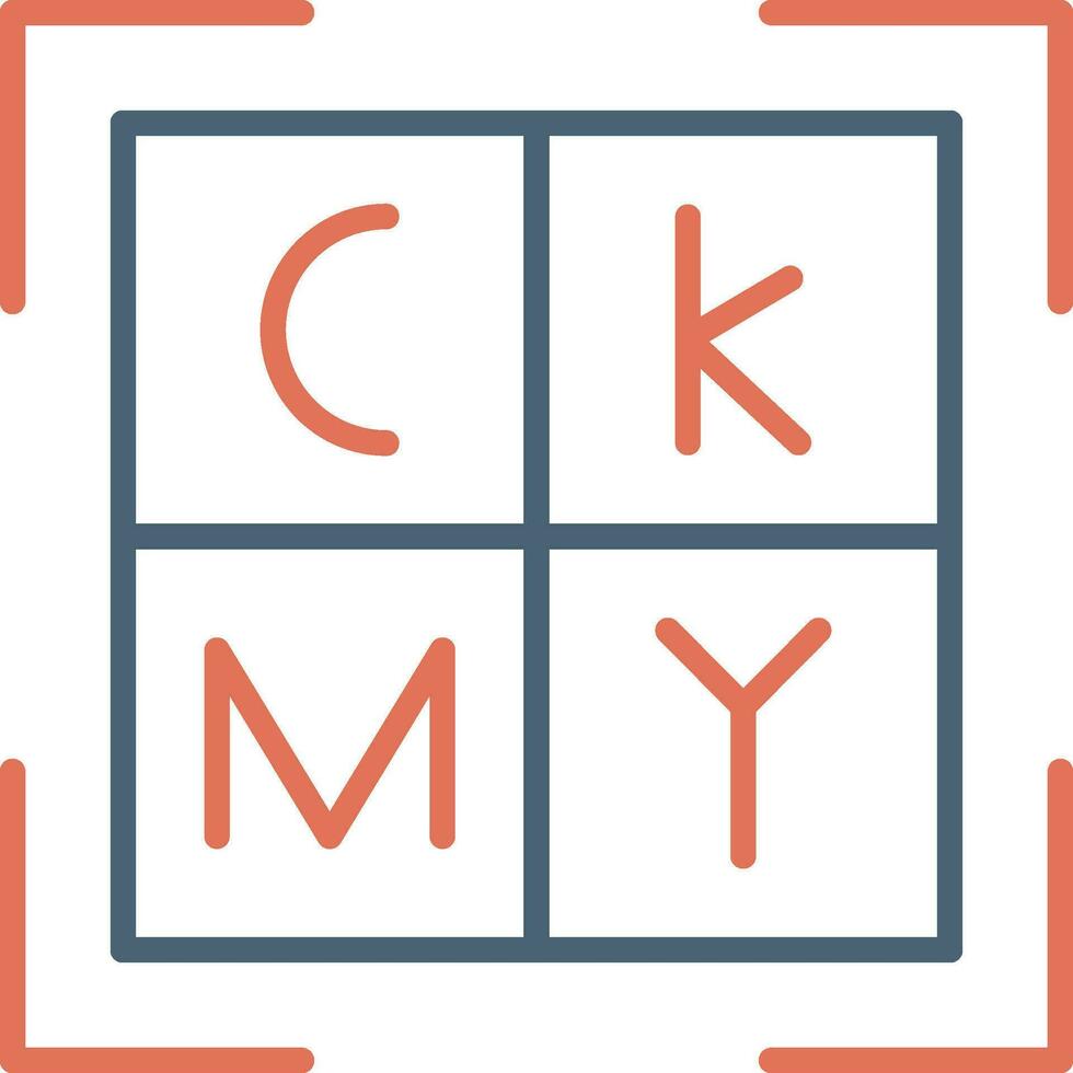 Cmyk Vector Icon