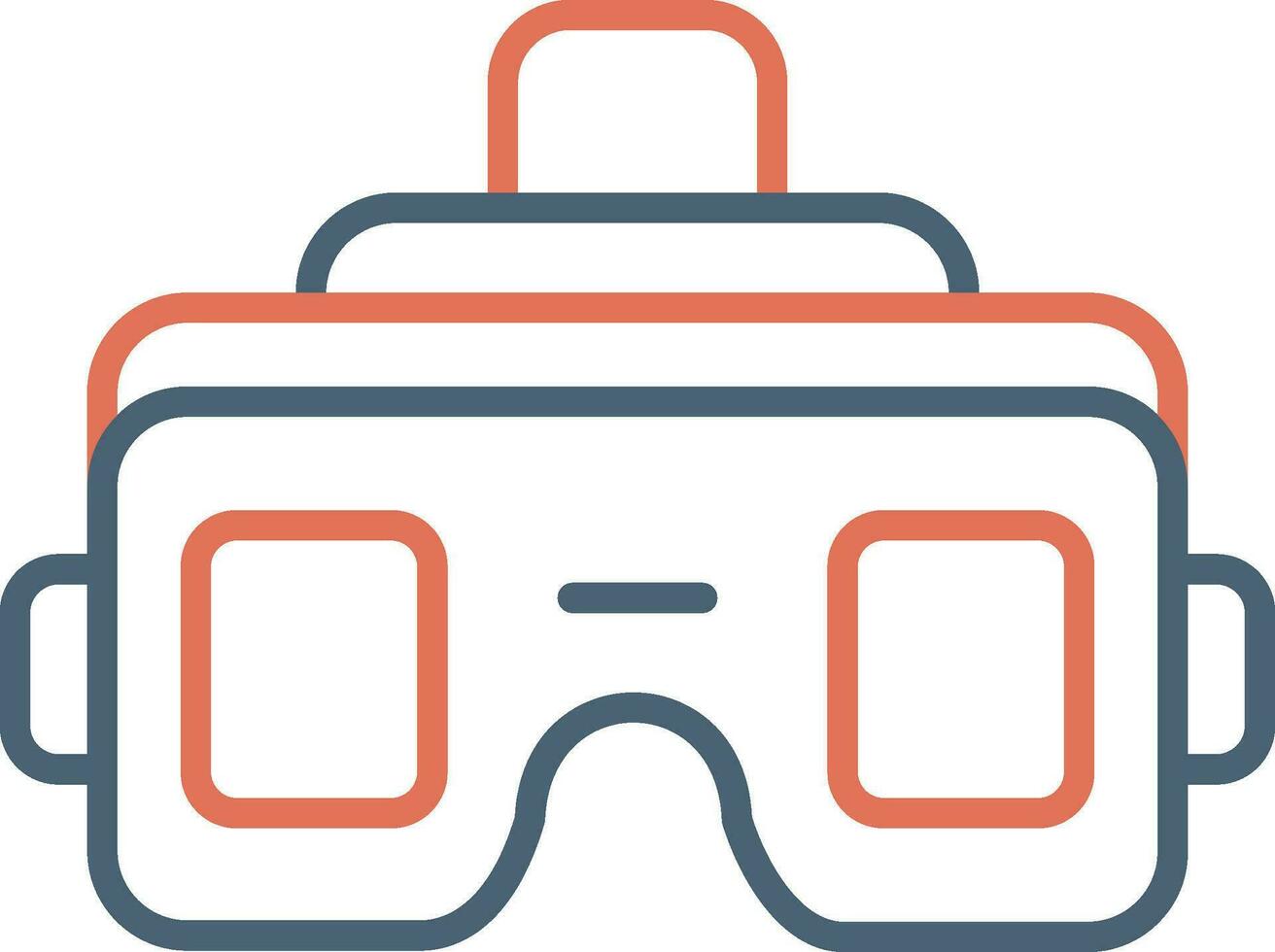 icono de vector de gafas vr