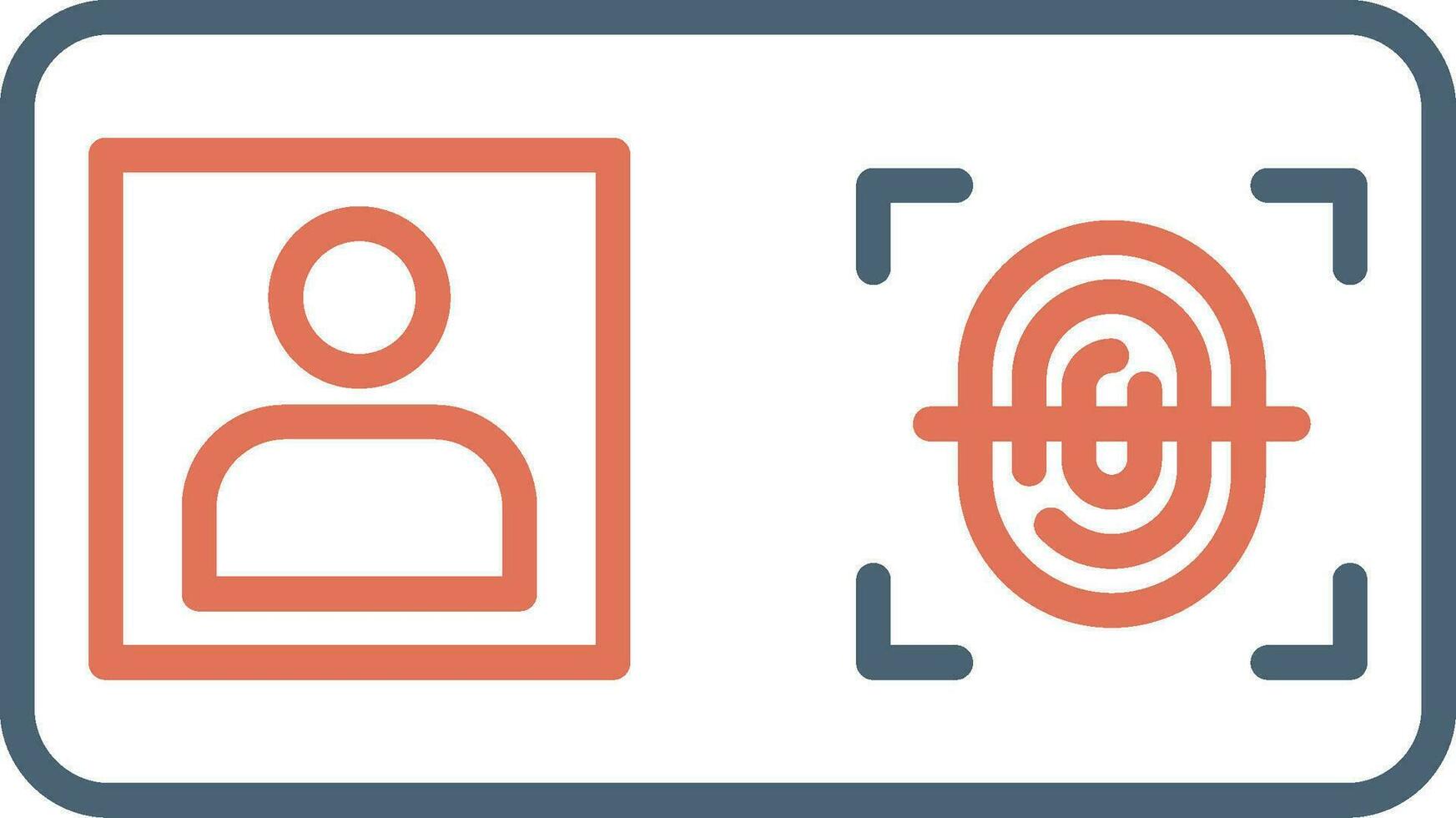 Biometric Identification Vector Icon