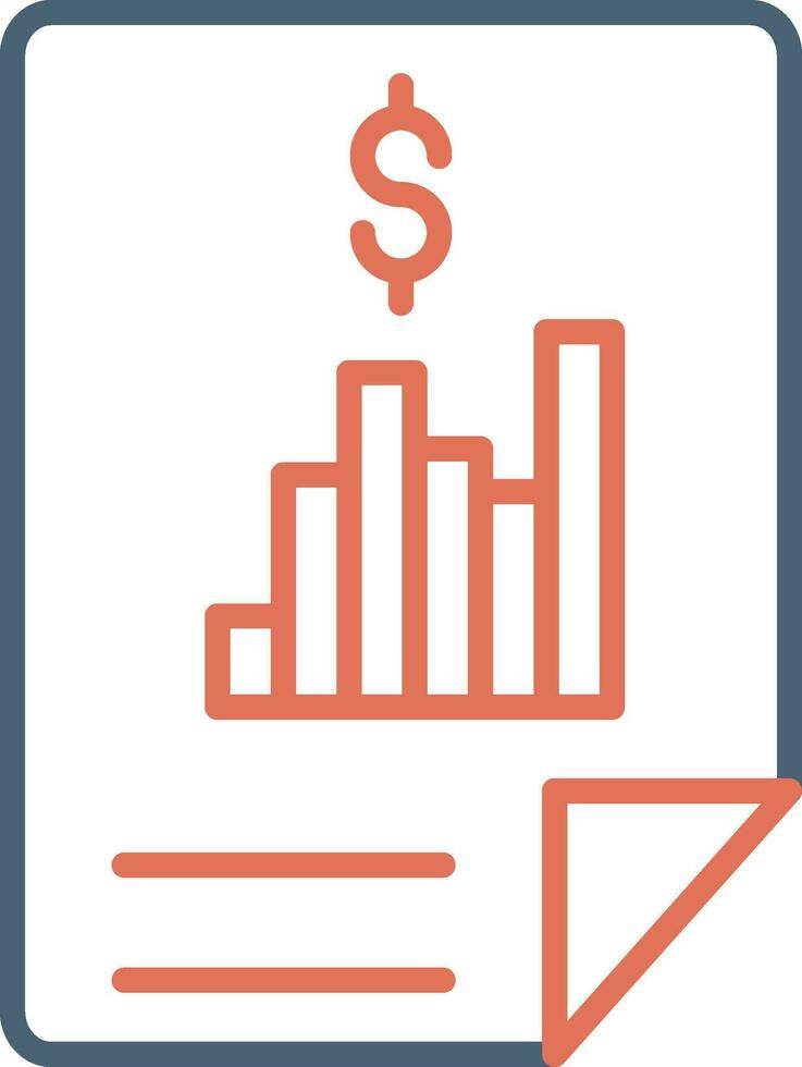 Financial Report Vector Icon