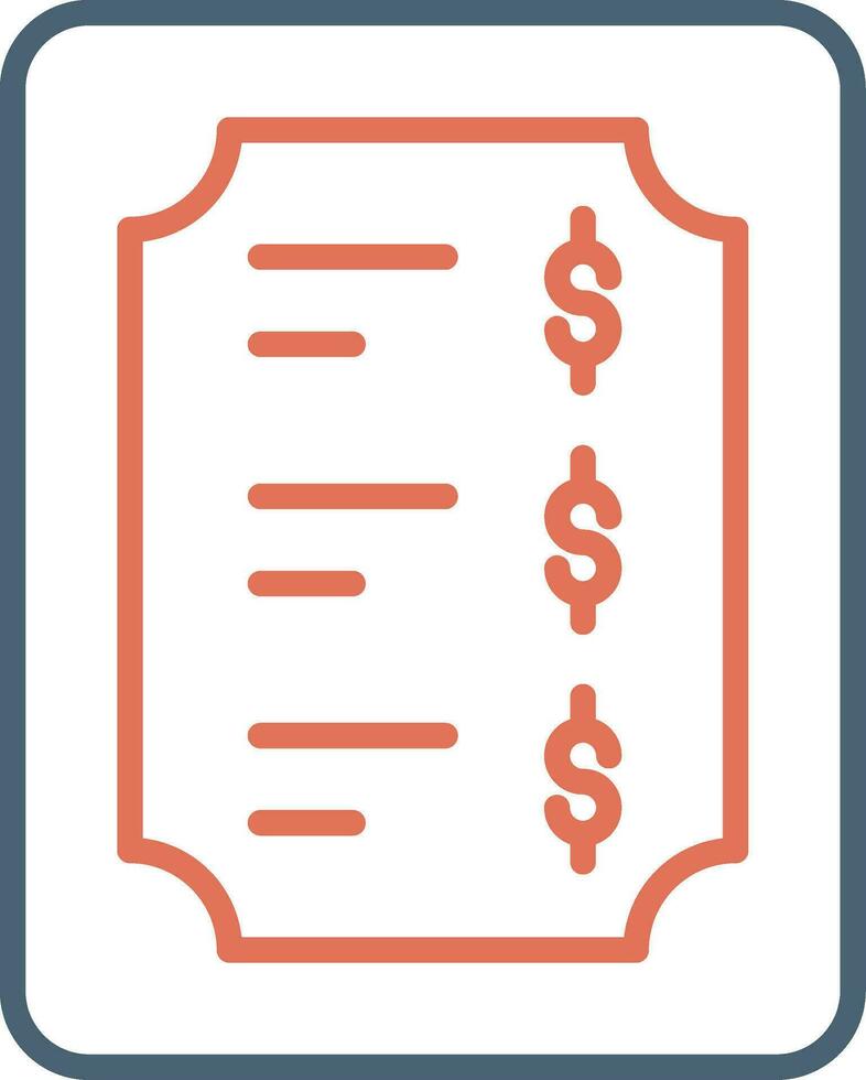 Price List Vector Icon