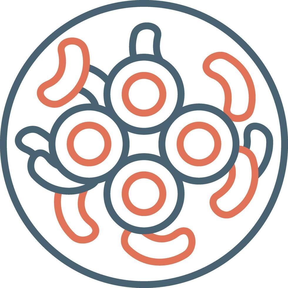 Gloeocapsa Cyanobacteria Vector Icon